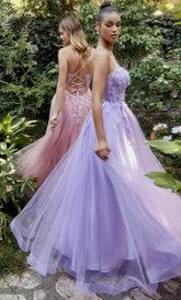 Scoop Neck Classic Prom Gown